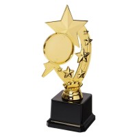 Кубок, наградная фигура под нанесение «Звезда», подставка пластик черная, 22×9.5×7.5 см