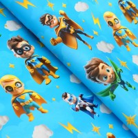 Бумага упаковочная, глянцевая «Супергерои» 70×100 см