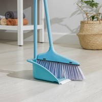 Набор для уборки Доляна: щётка для пола 23×78 см, совок 25×26×71 см, ручки металлические, МИКС