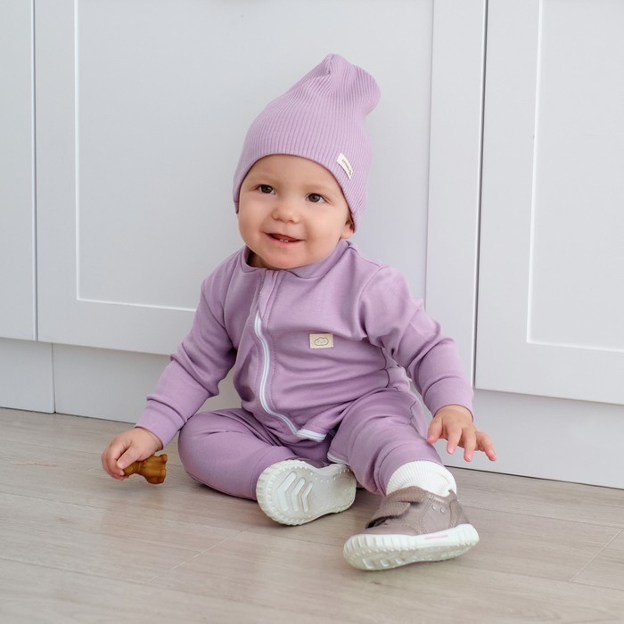 Комбинезон на молнии Крошка Я BASIC LINE, рост 68-74 см, розовый