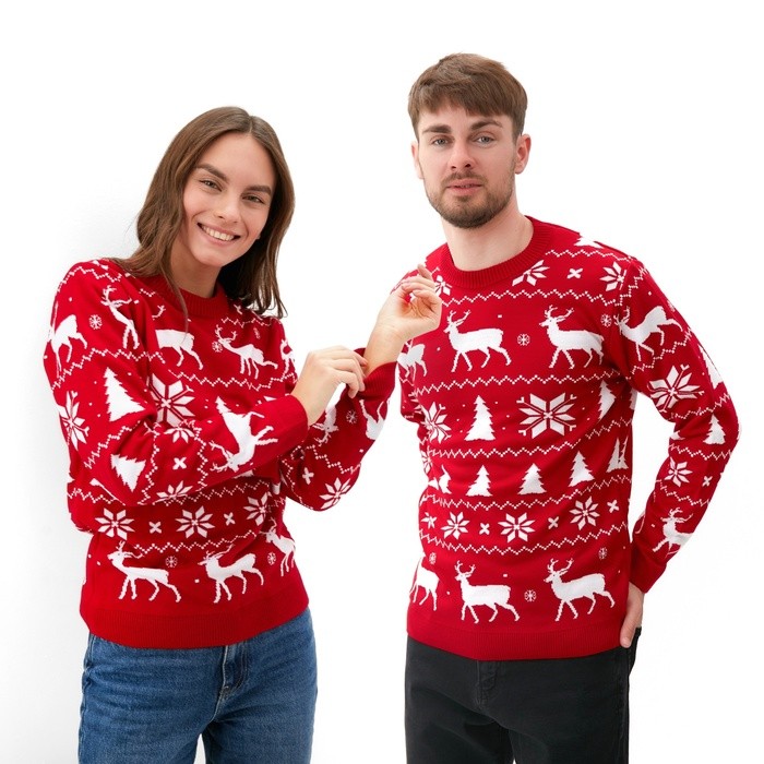 Свитер вязаный новогодний KAFTAN New Year, размер 42