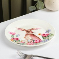 Тарелка десертная Доляна «Зайка», d=20,3 см