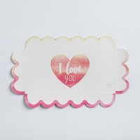 Коробка для кондитерских изделий с PVC-крышкой «I love you», 21 × 10.5 × 3 см