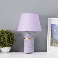 Лампа настольная "Лорена" 1хЕ14 40Вт фиолетовый 22х22х37см