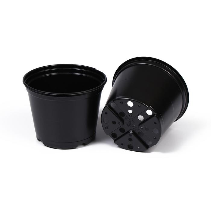 Горшок для рассады, 750 мл, 12 × 12 × 10 см, чёрный, Greengo