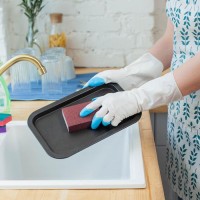 Перчатки хозяйственные Доляна, суперпрочные, размер M, ПВХ, МИКС