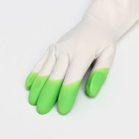 Перчатки хозяйственные Доляна, суперпрочные, размер M, ПВХ, МИКС