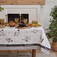 Скатерть "Этель" Homemade 149х180см, 100% хлопок, саржа 190 г/м2