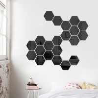 Набор наклеек интерьерных TAKE IT EASY «Соты», 21 шт., зеркальные, декор настенный, 8×7 см