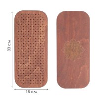 Доска "Садху. Мандала" для йоги, с гвоздями, 2 шт, шаг 10 мм, 33 х 15 см