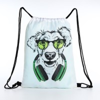 Мешок для обуви на шнурке, цвет белый/разноцветный