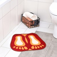 Коврик для дома «Доляна. Следы», 44×49 см, МИКС