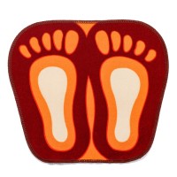 Коврик для дома «Доляна. Следы», 44×49 см, МИКС