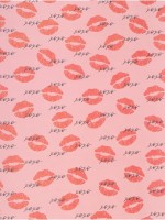 Бумага упаковочная крафтовая «Поцелуи», 70×100 см