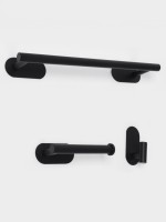 Набор держателей для ванной комнаты Stölz, 3 предмета, чёрный