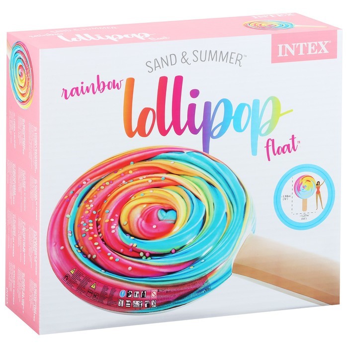 Матрас для плавания "Леденец" 198 х 127 х 25 см 58754EU