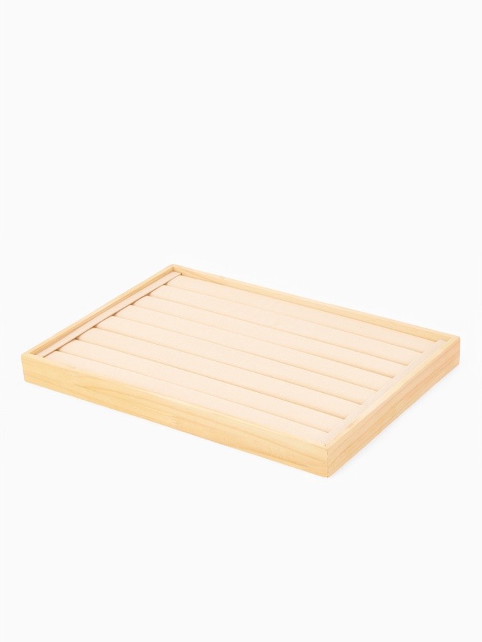 Подставка для украшений QF 7 полос, 35×24×3, цвет бежевый Подставка для украшений QF 7 полос, 35×24×3, цвет бежевый