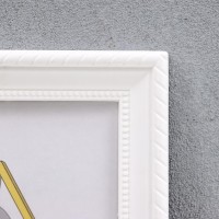 Фоторамка пластик L-1 10х15 см белый (пластиковый экран)