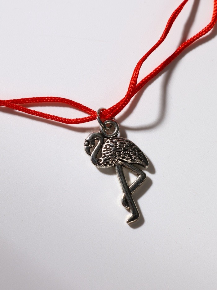 Браслет-оберег «Красная нить» верь в мечту, цвет чернёное серебро, d=8 см