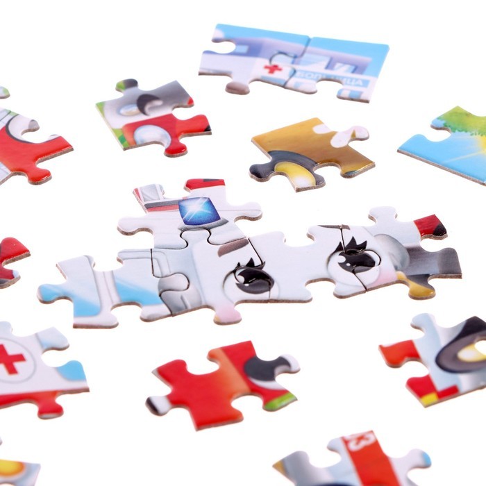 Пазл детский «Машинки №1», 54 элемента Пазл детский «Машинки №1», 54 элемента