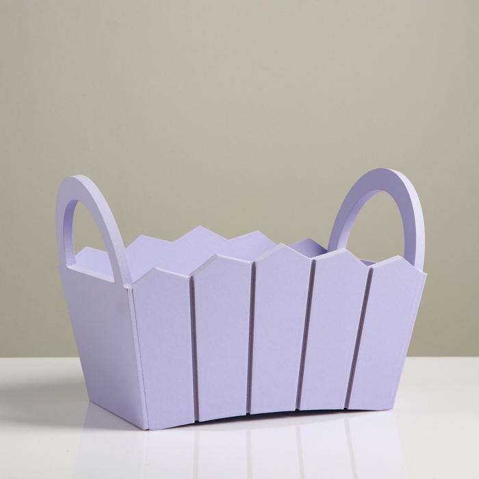 Подарочный ящик «Мария», 25×16×17 см, МДФ, сиреневый