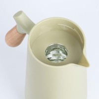 Термос - кувшин TAKE IT EASY, 1 л, 24.5×12.5 см, сохраняет тепло, пластик, стекло, бежевый