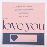 Пленка флористическая, "Моя любовь" 65мкм, персиковая 57*57см