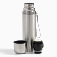 Термос гильза Мастер К, 500 мл, сохраняет тепло 10 ч, нержавеющая сталь, серебристый