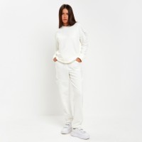 Свитшот женский с разрезами MIST размер 50-52, цвет молочный