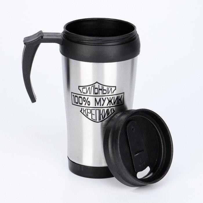 Термокружка «Сильный крепкий», 350 мл, 13×18 см