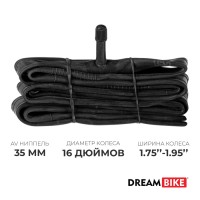 Камера велосипедная Dream Bike, 16"×1.75-1.95", AV 35 мм