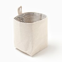 Текстил. корзинка Этель "HOME", полоска, 10х12 см, 50%хл, 50%п/э
