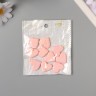 Бусины для творчества акрил "Сердечки гладкие" розовый 2,4х2х0,5 см