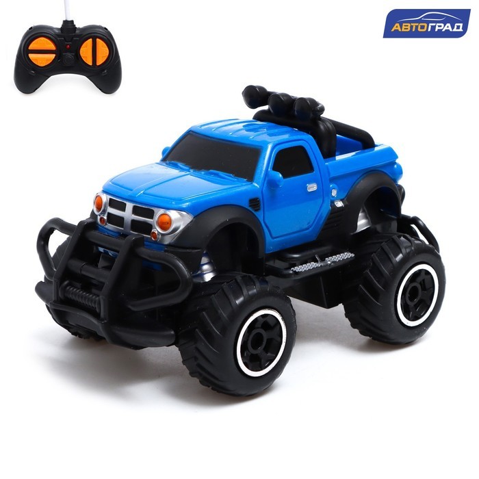 Джип радиоуправляемый «Пикап», работает от батареек, цвет жёлтый