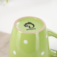 Кружка Доляна «Красный Горох», 360 мл