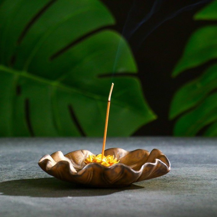 Подставка для благовоний "Мейли" бронзовый 10×4 см