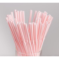 Набор одноразовых трубочек гофрированных для напитков, 0,5×21 см, 50 шт, с гофрой, цвет белый