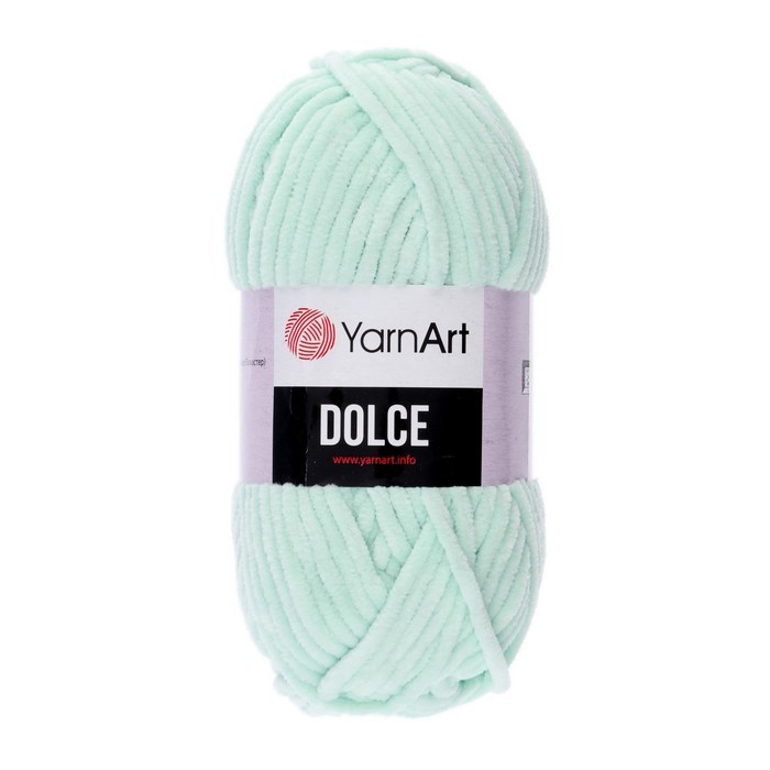 Пряжа "Dolce" 100% микрополиэстер 120м/100гр (753 мята)