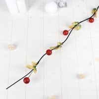 Декор ветка лоза блеск 160 см (цена за 1 шт.) крупный шарик, микс