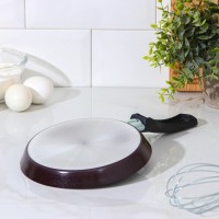 Сковорода блинная «Хит», d=18 см, пластиковая ручка, антипригарное покрытие, цвет чёрный