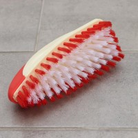 Щётка утюжок для уборки Доляна, с ручкой, пластик, хозяйственная, 17×6×8.5 см, МИКС