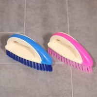 Щётка утюжок для уборки Доляна, с ручкой, пластик, хозяйственная, 17×6×8.5 см, МИКС