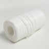 Пряжа "Для вязания мочалок" 100% полипропилен 300м/75±10 гр (белый матовый)