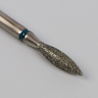 Фреза алмазная для маникюра «Пламя», мелкая зернистость, 2,1 × 8 мм