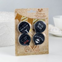 Свечи в торт «Мужские», 4×4.4 см, 4 шт.