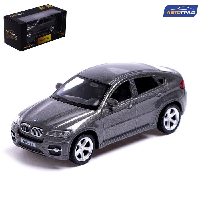 Машина металлическая BMW X6, 1:43, цвет красный