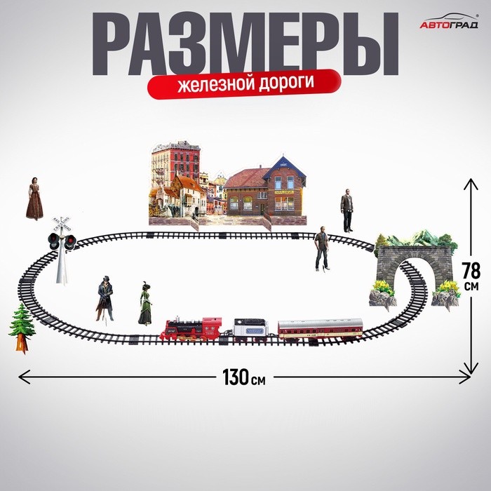 Железная дорога «Скорый поезд», радиоуправление, эффект дыма