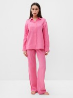Пижама женская (рубашка, брюки) KAFTAN Basic, размер 48-50, розовая