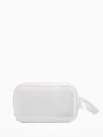 Косметичка на молнии для бассейна, с ручкой, с принтом Washbag, белая