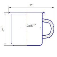 Кружка, 380 мл, цвет чёрный
